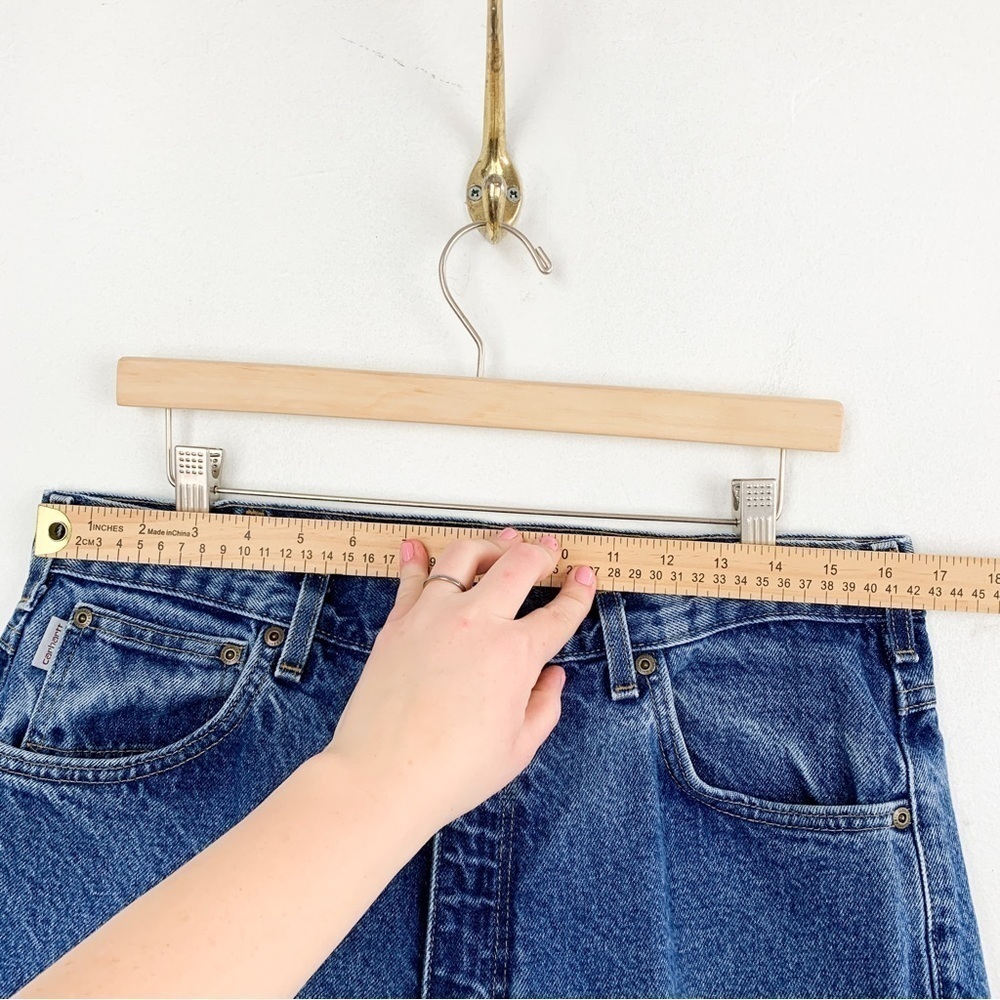 Vintage Carhartt Traditional Fit High Waisted Jeans Sz 35/32 - Picture 6 of 9